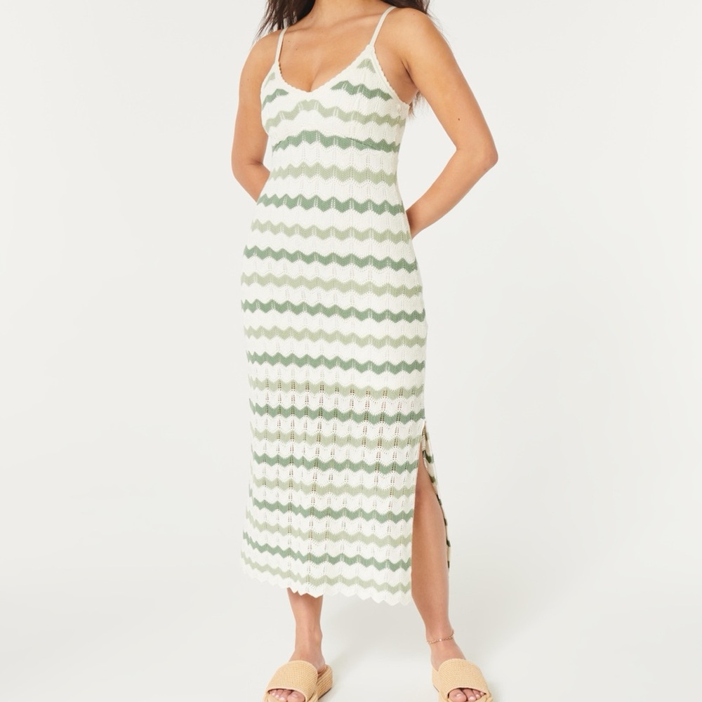 Hollister Crochet Midi Dress